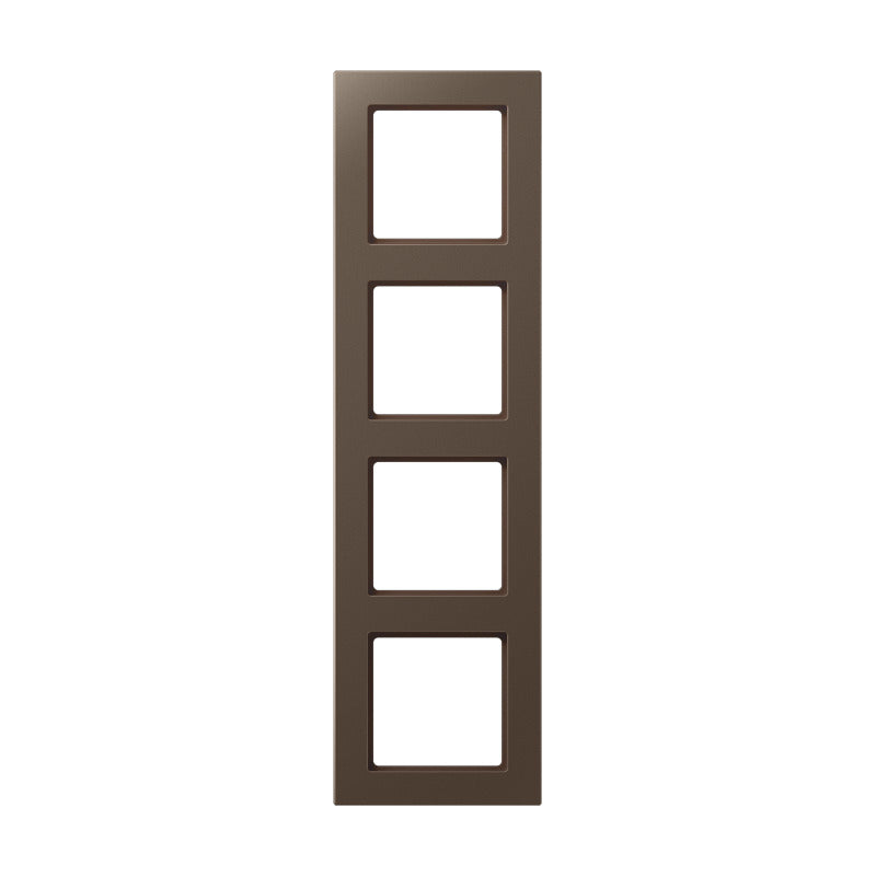 Jung A Creatie 4 Gang Afdekking Frame Mocha - AC584MO