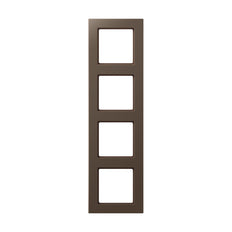 Jung A Creatie 4 Gang Afdekking Frame Mocha - AC584MO