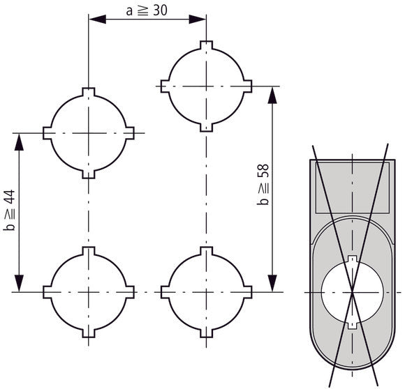Rmq Titan Dubbele Drukknop Legenda Houder 30x75mm - 216394 [10 Stuks]
