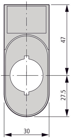 Rmq Titan Dubbele Drukknop Legenda Houder 30x75mm - 216394 [10 Stuks]
