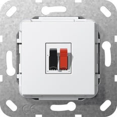 Gira Systeem 55 Enkele Luidspreker Aansluitinvoeg Wit - 569203