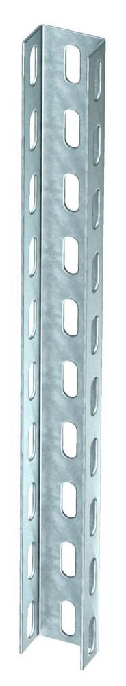 Gegalvaniseerde Stalen U Steun 50x30x300mm Perforated - 6342304