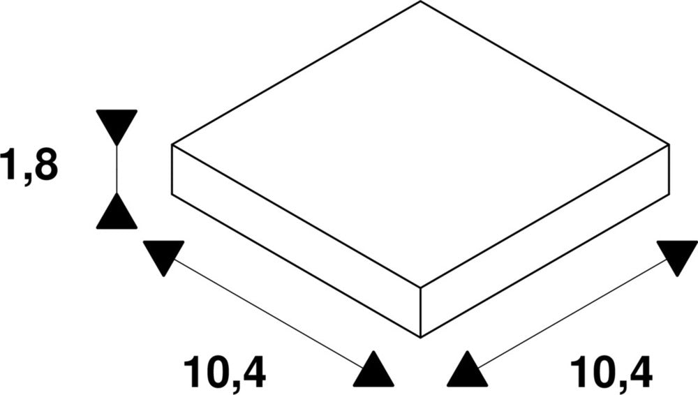 SLV 1-Circuit Rail Hoekconnector Zwart Opbouw - 143060