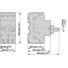 Eaton PKM0 6.3A Motor Protection Circuit Breaker - 072728