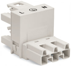 WAGO 3-Pool H Verdeelconnector Wit - 770-684