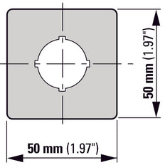 Noodstoplabel Meertalig 50x50mm Geel - 216484