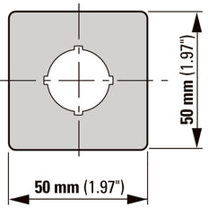 Eaton M22 Emergency Stop Label Yellow Square 50x50mm - 121373