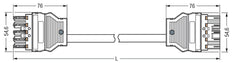 Wago Vooraf Geassembleerde 5-Poolse Kabel 3M Donkergrijs - 771-8985/007-303