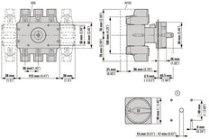Eaton P5 125A Nood Hoofdschakelaar 3P+N Inbouw - 280910