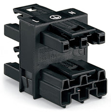 WAGO WINSTA MIDI 3-Weg Verdeelconnector 3-Poorts Zwart - 770-607