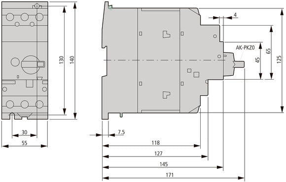 Eaton PKZM4-58 Motorbeschermingsschakelaar 50-58A - 222394