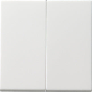 Gira Systeem 55 Dubbele Rocker Drukknop Schakelaar Wit - 091503