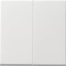 Gira Systeem 55 Dubbele Rocker Drukknop Schakelaar Wit - 091503