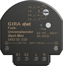 Gira ENet 2-Kanaals Mini Universeel Draadloos Zender - 545300