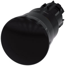Siemens SIRIUS ACT 40mm Zwarte Paddenstoel Drukknop - 3SU10001HB100AA0