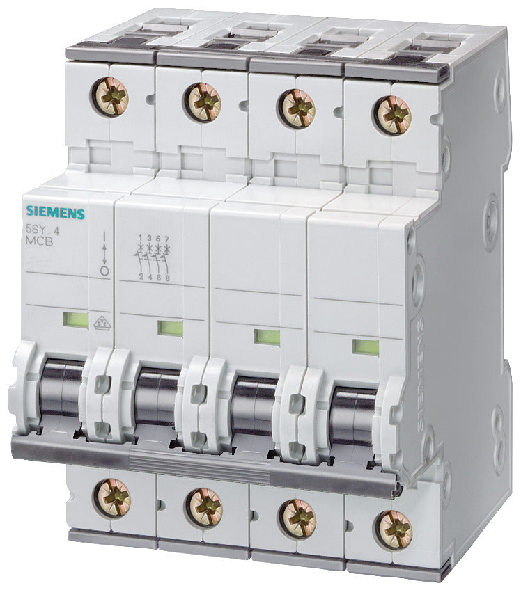 Siemens 5SY4 6A B-Curve 3P+N Aardlekschakelaar - 5SY46066
