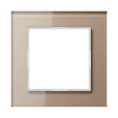 Jung Glas Afdekking Frame Enkel Champagne - AC581GLCH