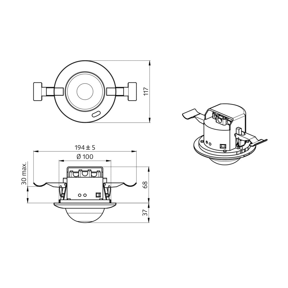 Dual Network Aanwezigheidsdetector PD4-M-2C DS IB - 92760