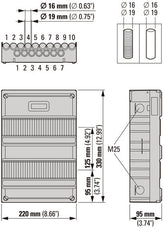 System 55 FLEX PV Ready Distribution Board 6 Group - 6908002