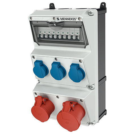 Mennekes AMAXX IP44 3-Module Aansluitcombinatie Eenheid - 930051