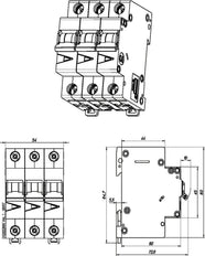 Eaton 3 Polige MCB Aardlekautomaat 2A B Curve 15kA - 278835