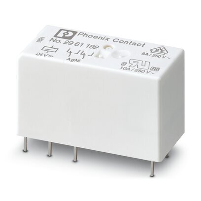 Phoenix Contact Miniatuur Vermogen Relais 24V DC Dubbele Contact - 2961192 [2 Stuks]