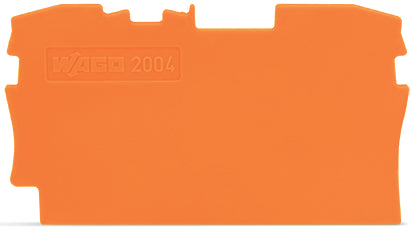 Wago TopJob S 2004 Eind En Scheidingsplaat Oranje - 2004-1292 [20 Stuks]
