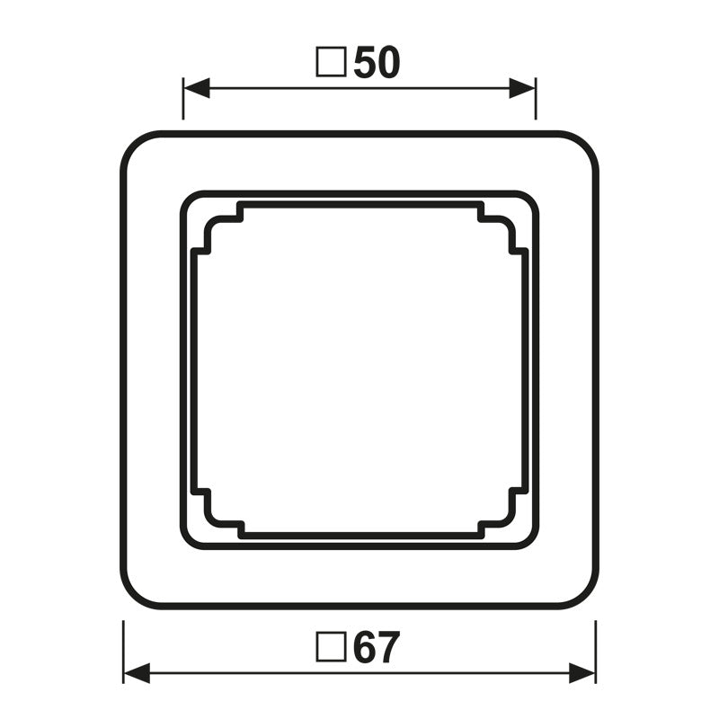 Jung CD500 50x50mm Tussenframe Alpine Wit - CD590ZWW [2 Stuks]