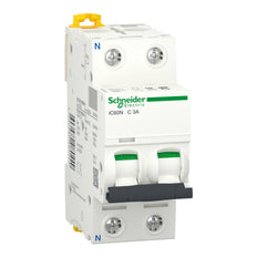 Schneider Electric IC60N 3A C-Curve MCB Enkelpolig Plus Neutraal - A9F74603