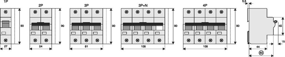 Eaton AZ-4-C80 4-Pool MCB Aardlekschakelaar 80A - 211802