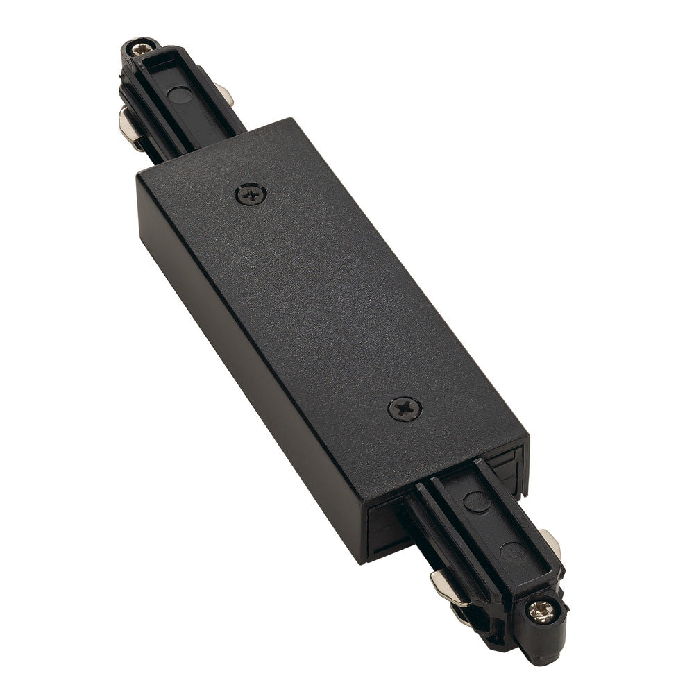SLV 1-Fase Railconnector Met Voeding Zwart - 143100