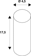 SLV Buiten Grond Bevestiging Spike 175mm Zwart - 900011 [2 Stuks]