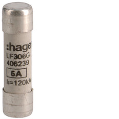 Hager Industriële Cilindrische Zekering 6A 500V 10x38mm gG - LF306G [10 Stuks]