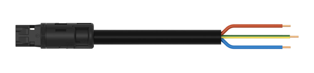 Pre-Assembled Eca Cable 3G2.5 With Open End 1M - 774-9993/207-101