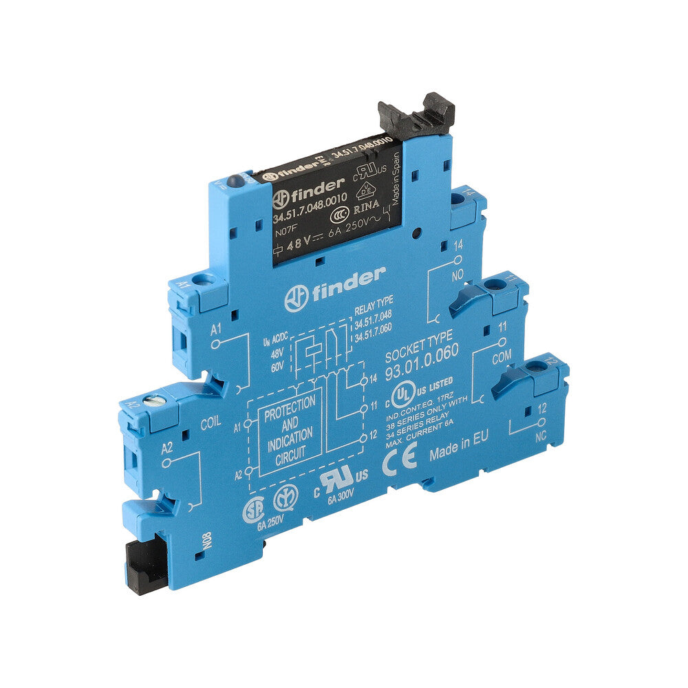 Finder 38.51 Interface Relaismodule 6A 48V AC/DC - 38.51.0.048.0060