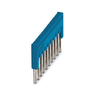 Phoenix Contact 10-Pool Brugconnector 3.5mm Blauw - 3213125 [2 Stuks]