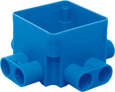 Vierkante Plafond Doos 55mm Met 8x16mm Inlaten - 7110.420 [2 Stuks]