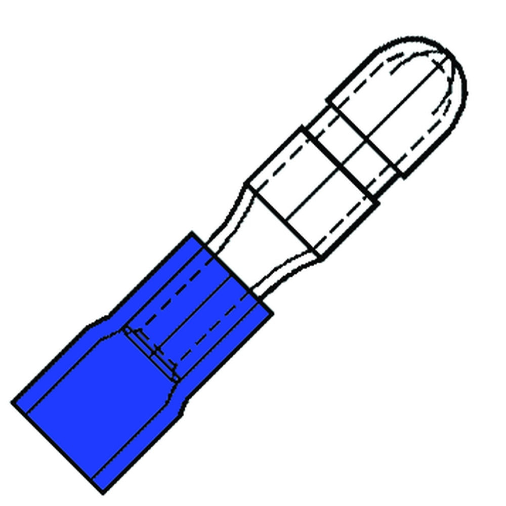 Geïsoleerde Ring Terminaal 4mm SuperPidg PVC Blauw - 100420 [100 Stuks]