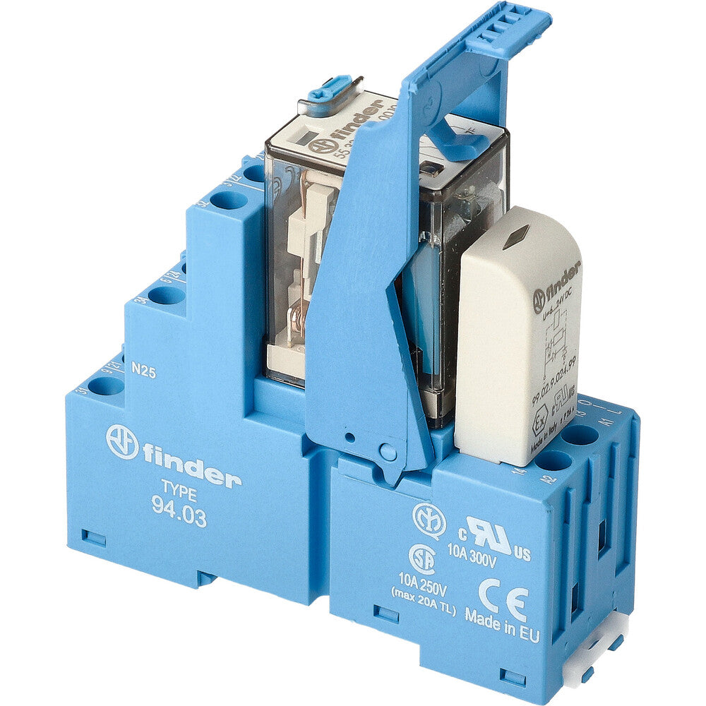 Finder 58.33 24V DC Interface Relaismodule 3CO 10A - 58.33.9.024.0050