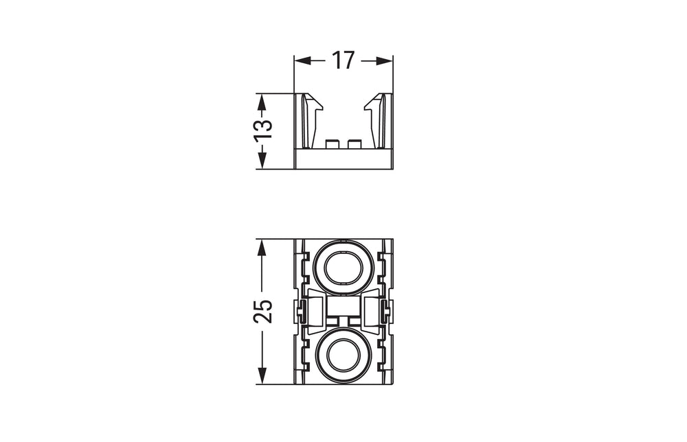 Wago 890-1622 2-Pool Distributie Montageplaat Zwart - 890-1622 [10 Stuks]