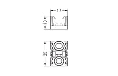 Wago 890-1622 2-Pool Distributie Montageplaat Zwart - 890-1622 [10 Stuks]