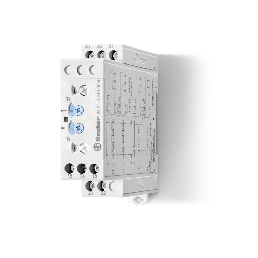 Finder 83.91 Industrieel Timer Relais 16A 24-240V AC/DC - 83.91.0.240.0000