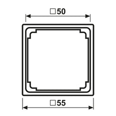 Jung A590ZWW 50x50mm Alpine Wit Bevestigingsraam - A590ZWW [2 Stuks]