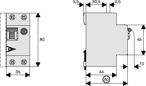 RCBO Aardlekautomaat 40A 30mA Type B 6kA - 236756