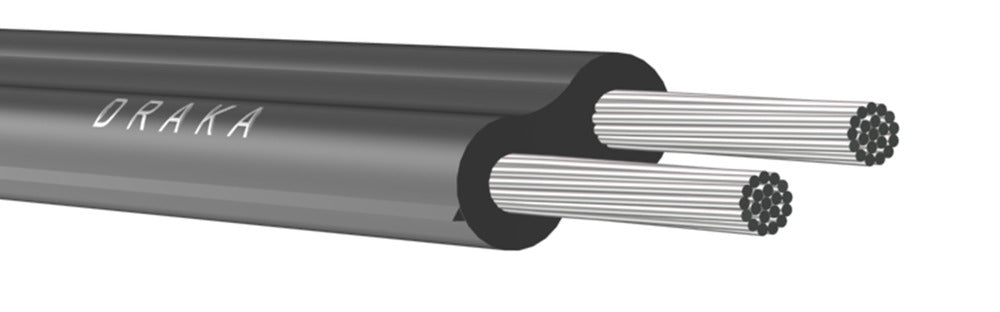 Hittebestendige Tweedraad Edrateen 2x0.75mm 110C - 108108 [100 Meters]