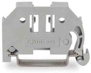Wago 6mm Schroefloze DIN Rail Aanslag Grijs - 249-116 [10 Stuks]