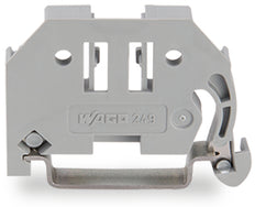 Wago 6mm Schroefloze DIN Rail Aanslag Grijs - 249-116 [10 Stuks]