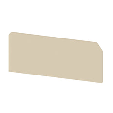 Weidmuller Eindplaat Aansluitblok Afdekking 52mm Beige - 0380360000 [5 Stuks]