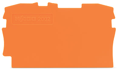 Wago TopJob S Eind En Tussenplaat 0.8mm Oranje - 2002-1292 [20 Stuks]