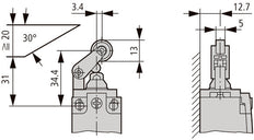 Eaton Positieschakelaar Met Rollenhevel IP66 IP67 - 106800
